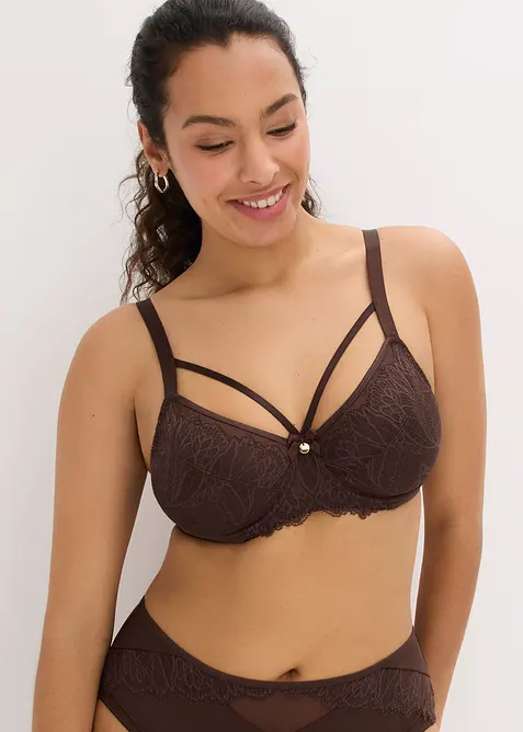 Reggiseno minimizer con pizzo delicato, bonprix