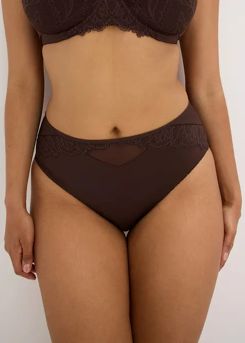 Slip alto con pizzo delicato, bonprix