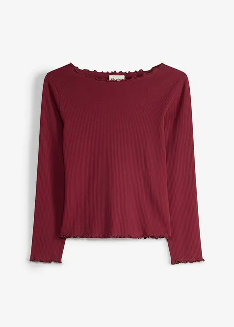 Maglia a maniche lunghe in puro cotone biologico, bonprix