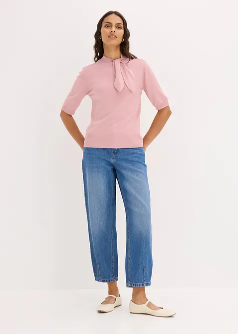Maglione in filato fine di misto viscosa morbido, bonprix