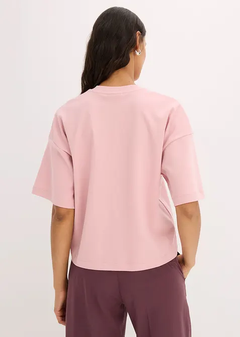 Maxi maglia corta in puro cotone biologico pesante, bonprix