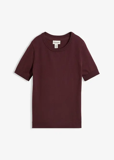 Maglione in filato fine di misto lana morbido, bonprix