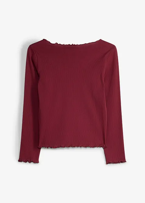 Maglia a maniche lunghe in puro cotone biologico, bonprix