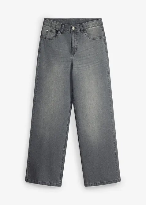 Jeans loose fit con vita regolabile, straight, bonprix