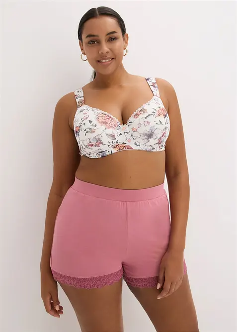 Reggiseno con coppe preformate, ferretto e cotone biologico (pacco da 2), bonprix