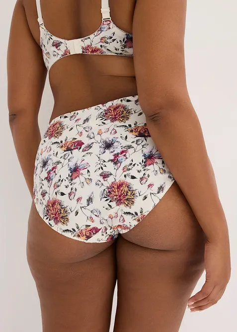 Slip alto con fantasia floreale (pacco da 2), bonprix