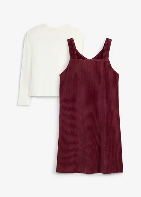 Abito e maglia a maniche lunghe (set 2 pezzi), bonprix