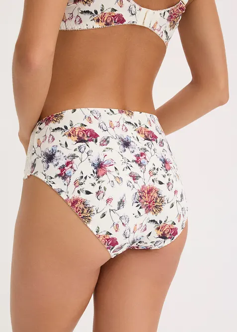 Slip alto con fantasia floreale (pacco da 2), bonprix