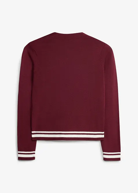 Cardigan in maglia fine di misto viscosa, bonprix
