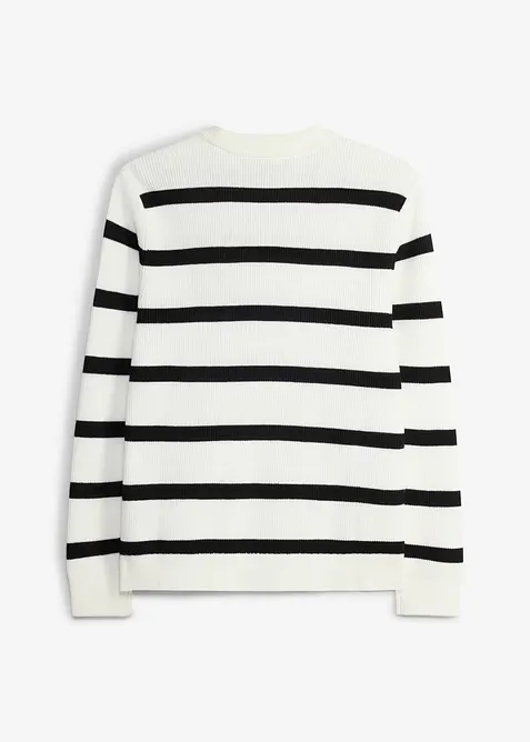 Maglione in filato fine di morbido cotone biologico, bonprix