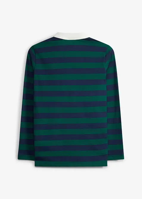 Polo a maniche lunghe in cotone biologico morbido, bonprix