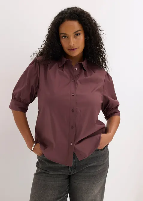 Blusa in misto cotone, bonprix