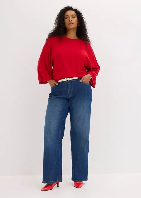 Maglione oversize in filato fine, bonprix