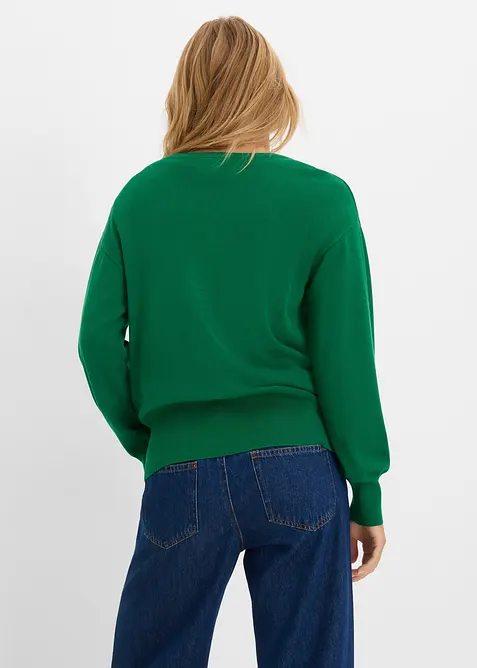 Cardigan in filato fine di misto viscosa morbido, bonprix