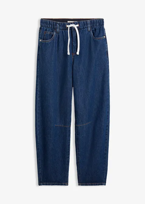 Jeans barrel cropped, vita media, bonprix