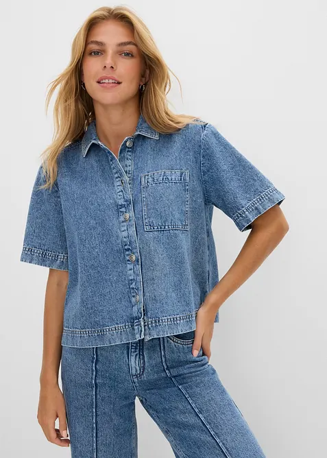 Camicia in jeans di puro cotone, bonprix