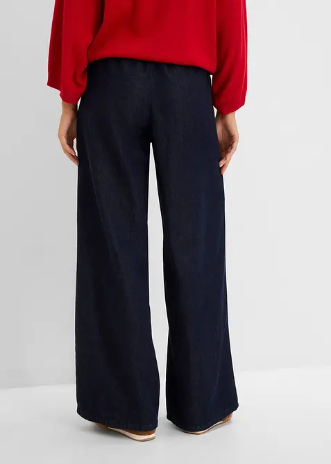 Jeans wide leg leggeri, vita media, bonprix
