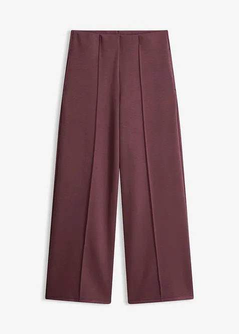 Pantaloni in misto viscosa effetto neoprene, bonprix