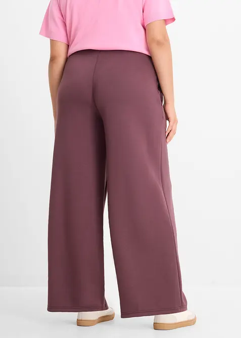Pantaloni in misto viscosa effetto neoprene, bonprix