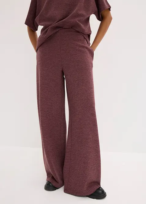 Pantaloni larghi in piquet, bonprix