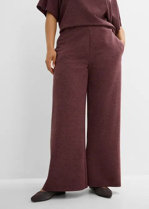 Pantaloni larghi in piquet, bonprix