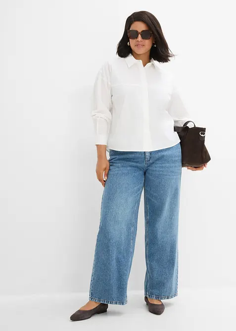 Camicia in misto cotone, bonprix