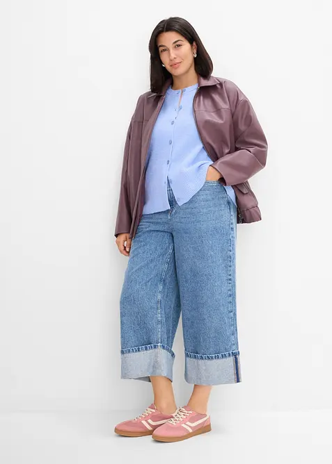 Cardigan ampo in misto lana morbido, bonprix