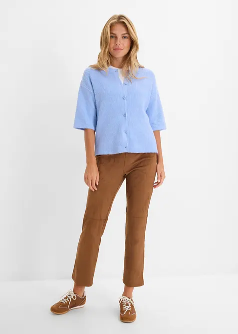 Cardigan ampo in misto lana morbido, bonprix