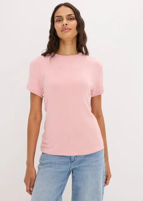 T-shirt effetto 2 in 1 in misto viscosa, bonprix