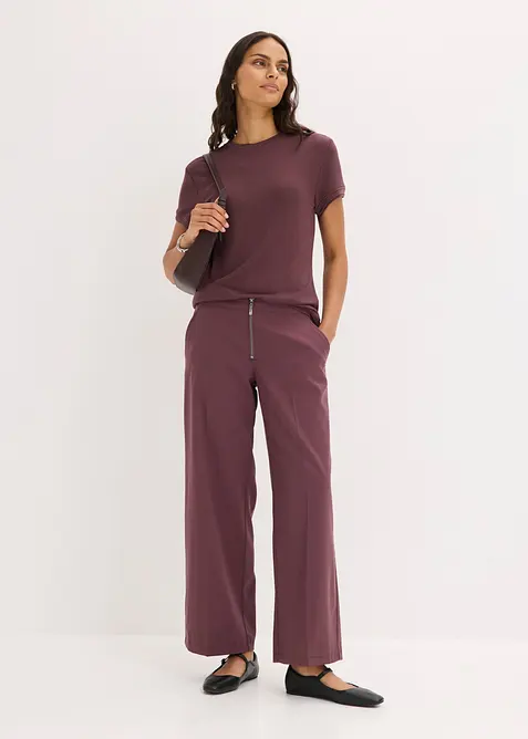 T-shirt effetto 2 in 1 in misto viscosa, bonprix