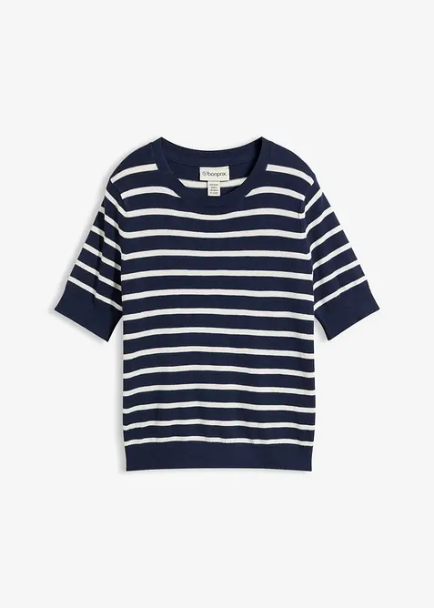 Maglione in filato fine di misto viscosa morbido, bonprix