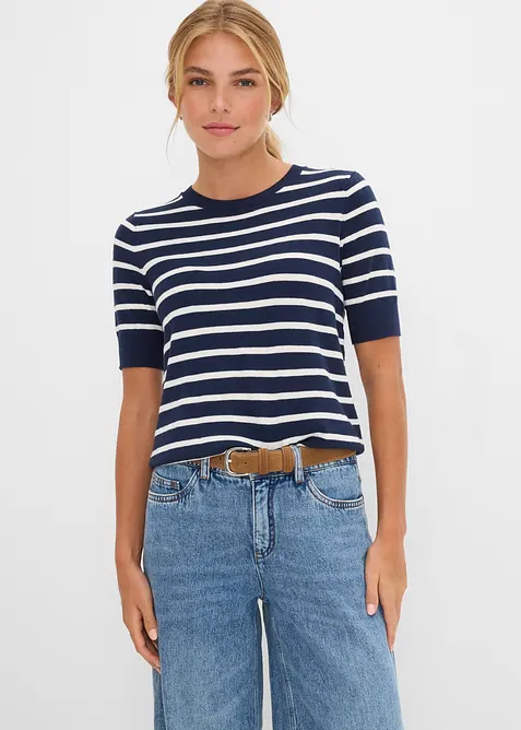 Maglione in filato fine di misto viscosa morbido, bonprix