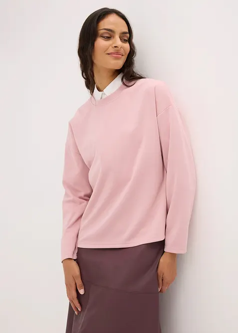 Felpa oversize in misto viscosa, bonprix