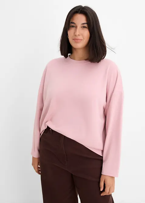 Felpa oversize in misto viscosa, bonprix