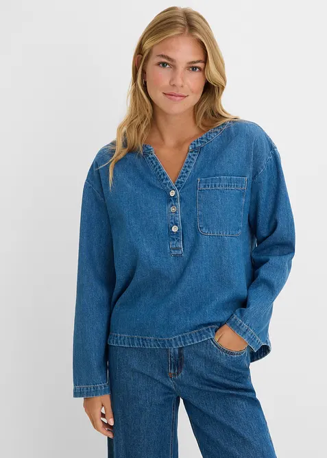Blusa in jeans, bonprix