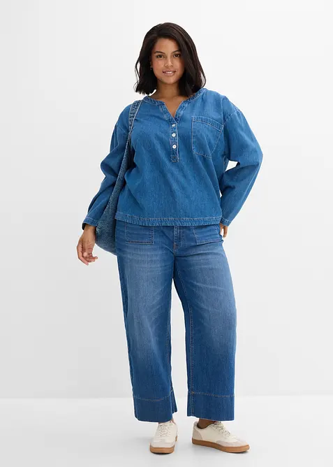 Blusa in jeans, bonprix
