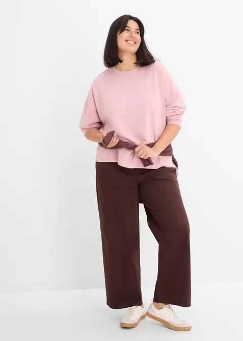 Felpa oversize in misto viscosa, bonprix