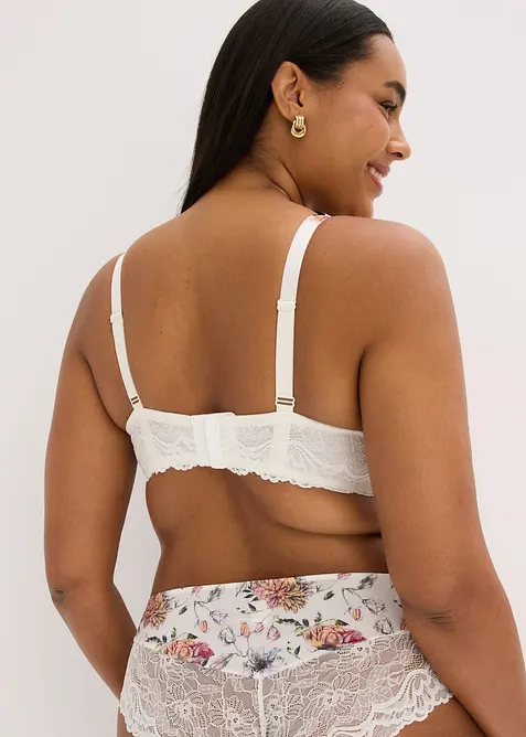 Reggiseno con coppe preformate e pizzo delicato, bonprix