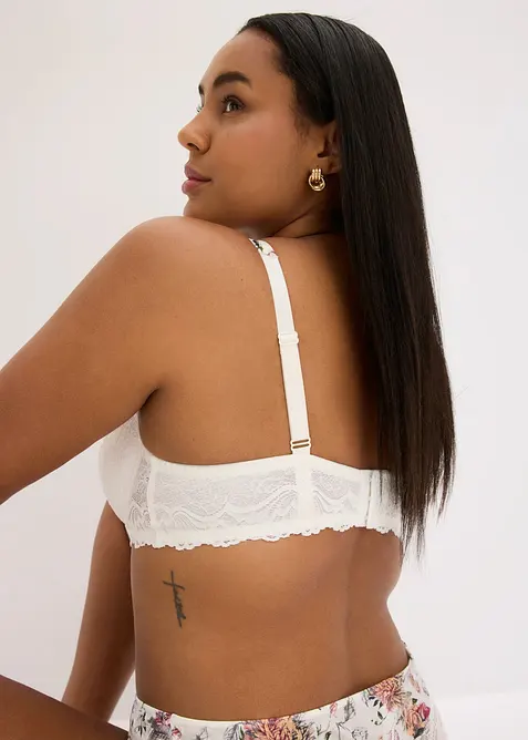 Reggiseno con coppe preformate e pizzo delicato, bonprix