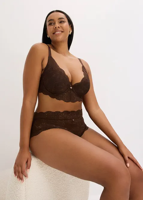 Reggiseno con coppe preformate in pizzo raffinato, bonprix