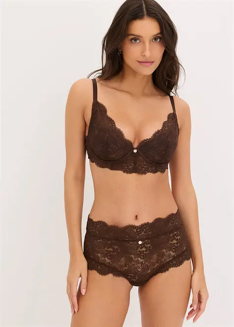 Reggiseno con coppe preformate in pizzo raffinato, bonprix
