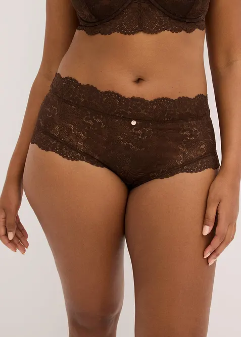 Slip a vita alta in pizzo raffinato, bonprix