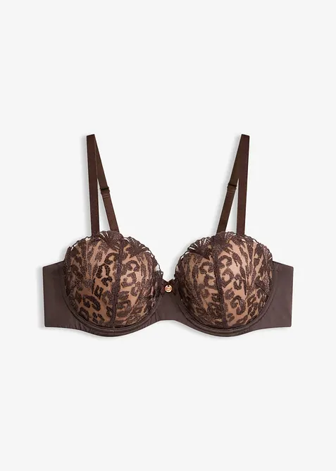 Reggiseno a balconcino con elegante ricamo, bonprix