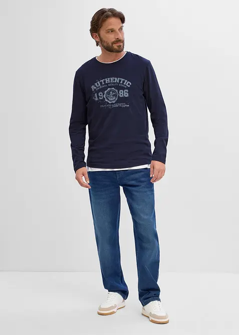 Maglia a maniche lunghe in puro cotone biologico, bonprix