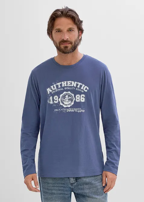 Maglia a maniche lunghe in puro cotone biologico, bonprix