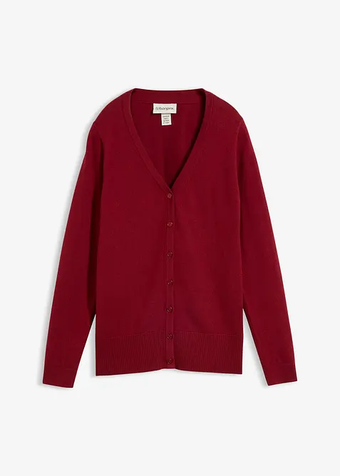 Cardigan in filato fine di misto lana morbido, bonprix