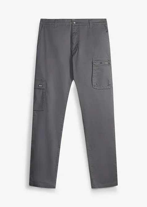 Pantaloni regular fit straight  elasticizzati con tasca per cellulare, bonprix