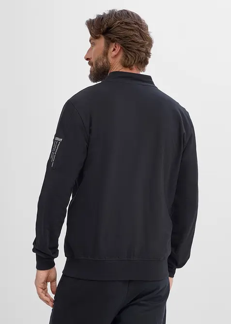 Giubbotto bomber in felpa di puro cotone biologico, bonprix