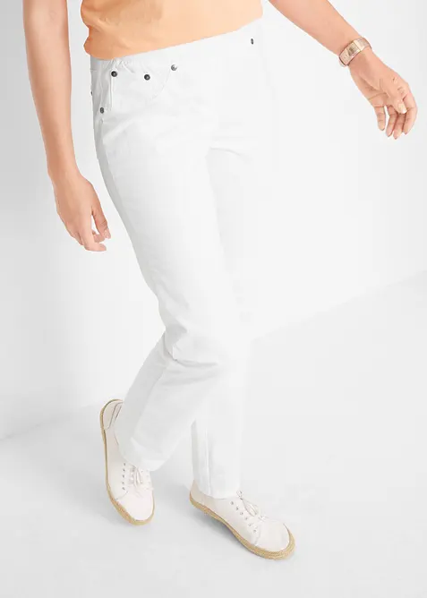 Treggings in twill di misto cotone elasticizzato, bonprix