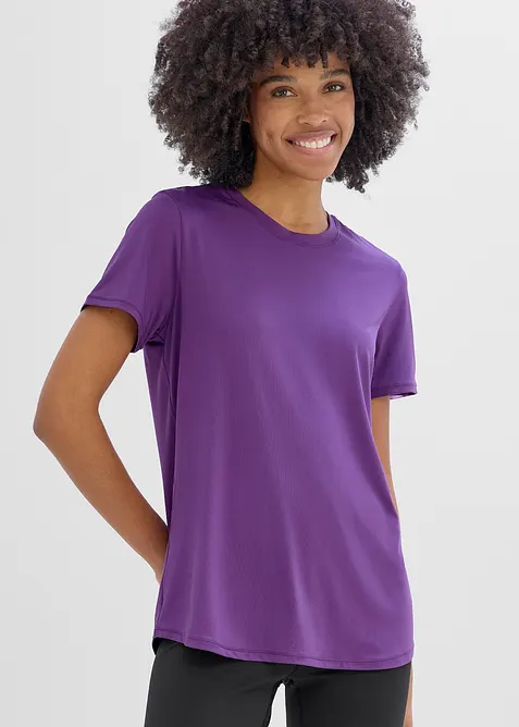 Top per sport ultraleggero ad asciugatura rapida con inserto in mesh, bonprix